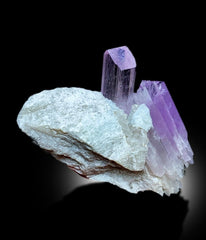 Pink Kunzite Specimen, Pink Kunzite crystals on matrix, Natural Kunzite, Terminated Kunzite crystals, Raw Kunzite, Chakra stone, 335 g