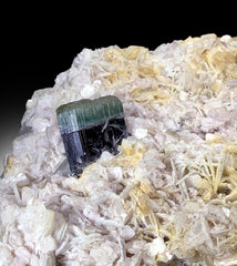 Natural Blue Cap Tourmaline on Mica Matrix, Tourmaline Crystal, Tourmaline Specimen, Tourmaline from Afghanistan - 2777 gram