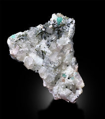 Tourmalines with Fluorite, Quartz Crystals, Tourmaline Crystals, Tourmaline Cluster, Tourmaline Specimen, Green Fluorite Crystals, 1214 g