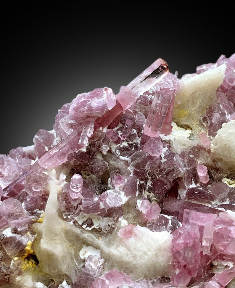 Natural Pink Color Tourmaline Cluster with Pink Lepidolite, Tourmaline Specimen, Tourmaline from Paproke Afghanistan - 1115 gram