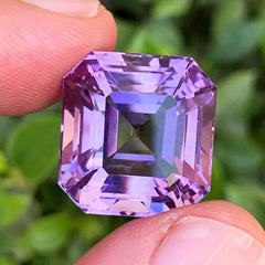 Light Purple Amethyst Gemstone, Flawless Amethyst Cut Stone, Faceted Amethyst For Jewelry, Gemmy Amethyst, Ascher Cut Amethyst 28.70 CT