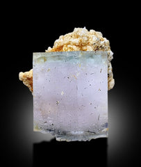 AquaMorganite, Morganite Var Aquamarine, AquaMorganite With Schorl and Feldspar From Skardu Pakistan - 85 gram