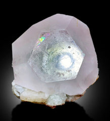 AquaMorganite with Green Tourmalines, Pink Morganite Crystal, Morganite Specimen, Mineral Specimen, Bicolor Beryl - 137 gram