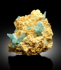 Natural Blue Aquamarine Crystals on Matrix, Mineral Specimen, Aquamarine Cluster, Aquamarine from Shigar valley Skardu Pakistan - 6.2 Kg