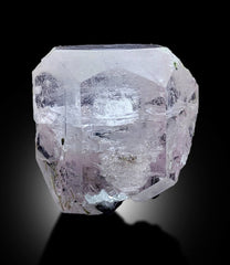 Enhydro Morganite, Pink Morganite with Tourmalines, Green Tourmaline Crystals, Morganite Specimen, Morganite Crystal with Blue Core, 90 g