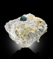 Natural Blue Cap Tourmaline on Mica Matrix, Tourmaline Crystal, Tourmaline Specimen, Tourmaline from Afghanistan - 2777 gram