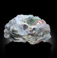 Pink Morganite With Green Tourmalines, Quartz and Albite Mineral Specimen From Afghanistan - 965 gram