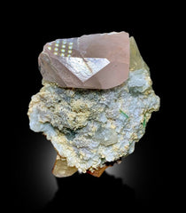 Morganite Specimen with Tourmalines, Pink Lepidolite and Quartz, Morganite Crystal, Tourmaline crystals, Pink Morganite, 170 gram