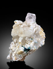 Natural Morganite Crystal with Indicolite Tourmalines, Quartz and Mica, Morganite Specimen, Morganite from Afghanistan - 1065 gram