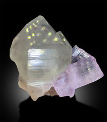 Pink Kunzite Specimen, Kunzite Crystal on Quartz, Natural Kunzite, Kunzite for sale, Healing Crystal, Chakra Crystal, Mineral Specimen, 151g