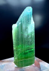 Blue Green Tourmaline Crystal, Natural Tourmaline, Tourmaline Specimen, Tourmaline Rough, Tourmaline Crystal From Afghanistan 140.60 cts