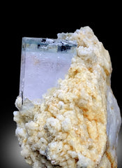 AquaMorganite, Morganite Var Aquamarine, AquaMorganite With Schorl and Feldspar From Skardu Pakistan - 170 gram