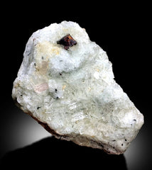 Natural Red Color Tantalite with Morganite, Quartz and Albite, Mineral Specimen, Tantalite Specimen from Afghanistan - 616 gram