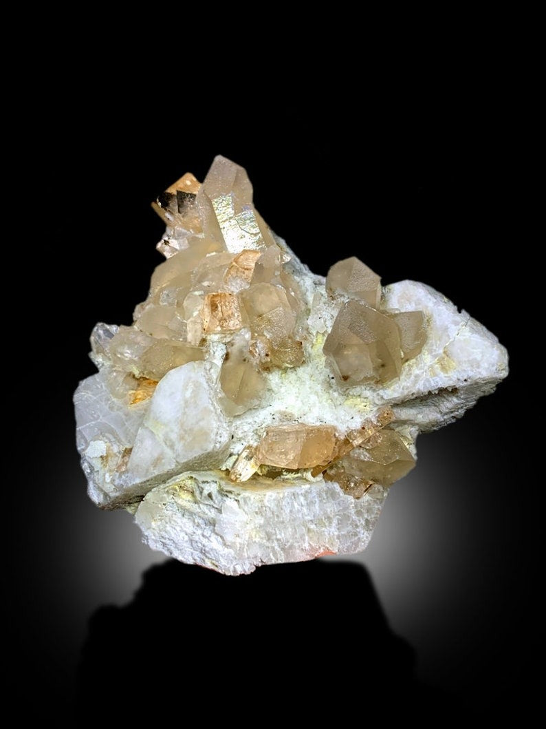 Topaz Specimen, Topaz Crystals, Microlite Crystals, Topaz with Quartz, Topaz on Feldspar, Combo Mineral, Mineral Specimen, 1448 g