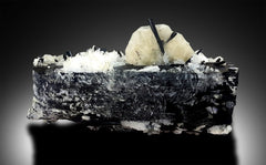 Apatite Crystal with Topaz Schorl and Albite Mineral Specimen from Skardu Pakistan - 294 g , 104*44 mm