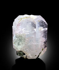 AquaMorganite Crystal, Green Tourmalines, Morganite var Aquamarine Crystal, Pink Morganite Specimen, bicolor Beryl, Mineral Specimen, 64 g