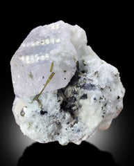 AquaMorganite With Green Tourmalines and Albite From Dara e Peach Afghanistan - 128 gram