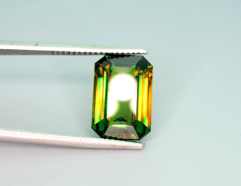 Sphene Gemstone, Sphene cut stone, Loose Gemstones , Titanite Sphene Gemstone, Sphene Jewellery, Engagement Ring - 5.75 cts -