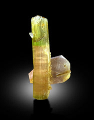 Natural Watermelon Tourmaline Crystal with Quartz, DT Tourmaline & DT Quartz, Paproke Tourmaline, Tourmaline Specimen - 67.50 CT