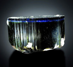 Blue Cap Tourmaline Crystal Mineral Specimen from Paprok - 142 g, 56*41*37 mm