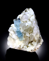 Aquamarine Specimen, Aquamarine Crystal, Quartz Crystals, Albite Feldspar and Mica, Aquamarine stone, Mineral Specimen, Raw Crystal, 1064 g