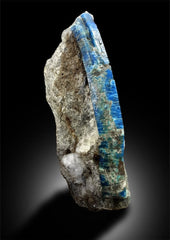 Blue Aquamarine Crystal, Aquamarine on Matrix Mineral Specimen - 247 g, 125*37*33 mm