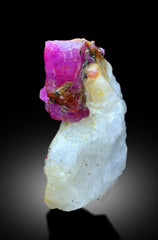 Natural Red Ruby on Matrix Mineral Specimen From Jegdalek Afghanistan - 35 gram