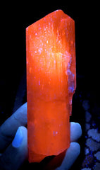 Fluorescent Pink Kunzite Crystal, Double Terminated Kunzite, Raw Mineral, Crystal Specimen, Kunzite from Afghanistan - 320 gram