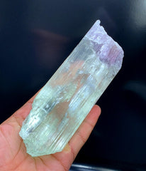 Bicolor Kunzite Crystal, Natural Kunzite, Kunzite Gemstone, Green Kunzite, Raw Kunzite, Kunzite Crystal From Afghanistan - 535 Gram