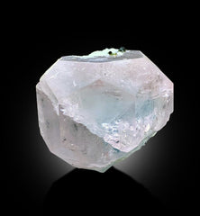 AquaMorganite Crystal, Green Tourmalines, Morganite var Aquamarine Crystal, Pink Morganite Specimen, bicolor Beryl, Mineral Specimen, 122g