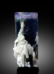 Blue Cap Tourmaline Crystal with Cleavelandite Albite, Natural Tourmaline, Raw Tourmaline, Tourmaline From Paproke Afghanistan - 47 gram