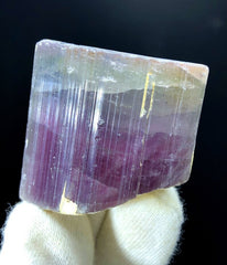 Natural Bicolor Tourmaline Crystal, Raw Mineral, Tourmaline Gemstone, Tourmaline Crystal from Paproke Afghanistan - 58 gram
