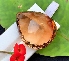 Pear Shape Champagen Topaz Gemstone, Loose gemstone, Topaz Faceted Cut Stone, Jewellry Making, Topaz Jewellry - 213.70 CT