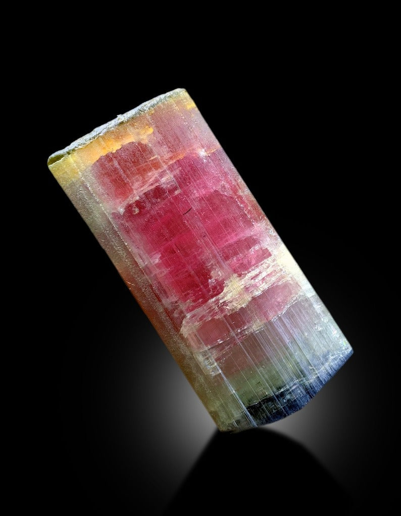 Natural Terminated Tricolor Tourmaline Crystal From Paproke Afghanistan - 118 gram