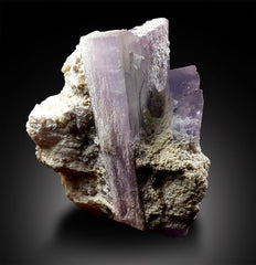 Bicolor Kunzite Specimen with Lepidolite from Nuristan Afghanistan - 1077 g , 144*123*78 mm