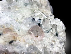 Natural Red Color Tantalite with Morganite, Quartz and Albite, Mineral Specimen, Tantalite Specimen from Afghanistan - 616 gram