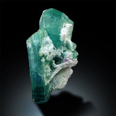 Paraiba Color Like Tourmaline Crystals with Cleavalandite Specimen From Paproke - 56 g, 53*34*26 mm