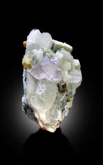Pink Morganite Crystal with Quartz Cluster on matrix from Skardu Pakistan, 619 gram