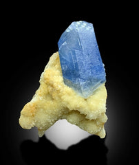 Celestine Crystals with Calcite Mineral Specimen from Afghanistan - 95 gram