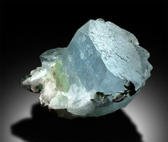 Aquamarine Crystals Cluster Specimen with Mica from Gilgit Pakistan - 514 g, 97*98*56 mm