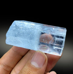 Aesthetic Gem Grade Sky Blue Color Aquamarine Crystal, Raw Mineral, Aquamarine from Shigar valley Skardu Pakistan - 63 gram