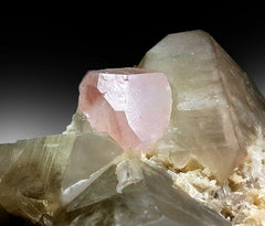 Natural Pink Color Morganite Crystal with Smoky Quartz, Morganite Specimen from Dara e Peech Afghanistan - 904 gram