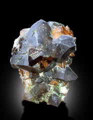 Topaz Crystals with Tourmalines, Smoky Quartz, Topaz Specimen, Tourmaline Cluster, Crystal Cluster, Mineral Specimen, Raw Topaz, 1883 g