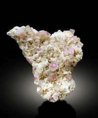 Natural Watermelon Tourmaline Crystals with Albite, Tourmaline Cluster, Tourmaline from Paproke, District Nuristan Afghanistan - 771 gram