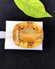 Fancy Custom Cut Champagne Topaz Gemstone, Loose Gemstone, Topaz Faceted Stone, Handmade Jewellry, Topaz Jewellry - 184 CT