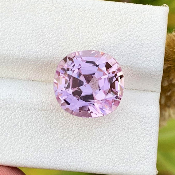 Violet Kunzite Gemstone For Wedding Ring, Loose Kunzite Cut Stone, Lilac Kunzite For Jewelry Making, Faceted Kunzite Gem, 11 CT
