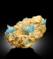Natural Blue Aquamarine Crystals on Matrix, Mineral Specimen, Aquamarine Cluster, Aquamarine from Shigar valley Skardu Pakistan - 6.2 Kg