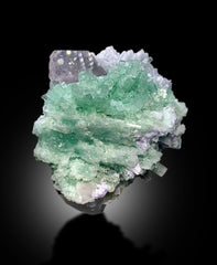 Green Tourmaline Crystals Cluster With Morganite and Cleavelandite Albite Mineral Specimen From Afghanistan - 148 gram