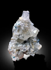 Natural Morganite Crystal with Indicolite Tourmalines, Quartz and Mica, Morganite Specimen, Morganite from Afghanistan - 1065 gram