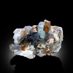 Natural Topaz Crystals With Aquamarines Quartz and Feldspar Mineral Specimen From Skardu Pakistan - 424 gram